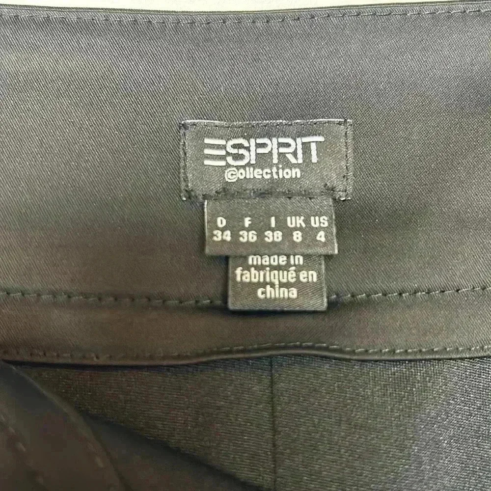 Esprit Satin Skirt Pencil Women's Size 4 Work Office Sexy Summer Lined Zip Slit - Picture 5 of 9